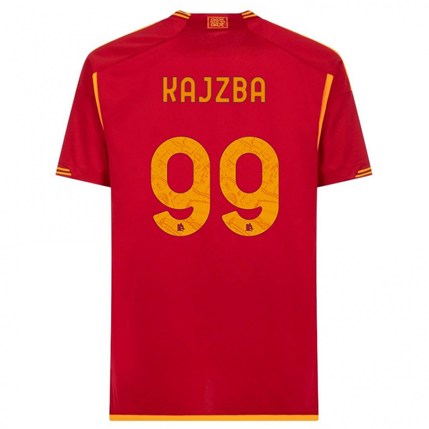 Herren Nina Kajzba #99 Rot Heimtrikot Trikot 2023/24 T-Shirt