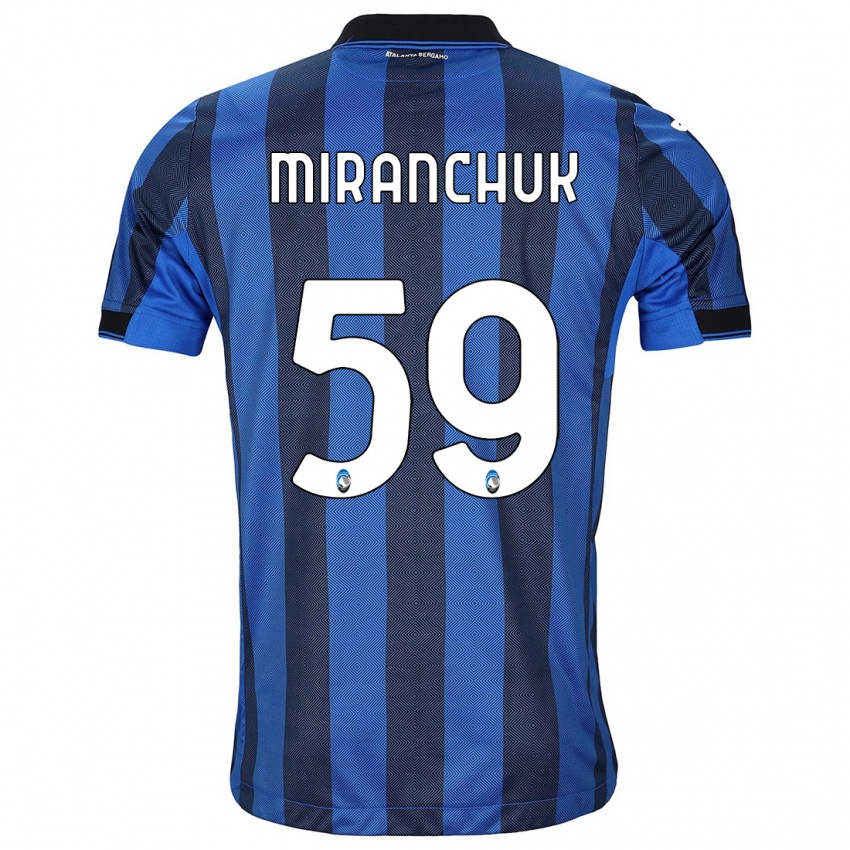 Herren Aleksey Miranchuk #59 Schwarz Blau Heimtrikot Trikot 2023/24 T-Shirt