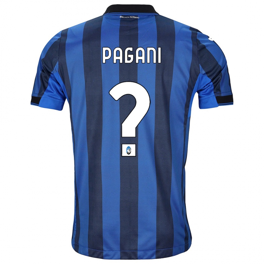 Herren Federico Pagani #0 Schwarz Blau Heimtrikot Trikot 2023/24 T-Shirt