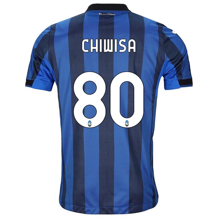 Herren Mannah Chiwisa #80 Schwarz Blau Heimtrikot Trikot 2023/24 T-Shirt