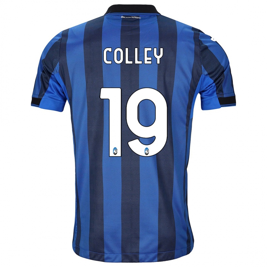 Herren Ebrima Colley #19 Schwarz Blau Heimtrikot Trikot 2023/24 T-Shirt