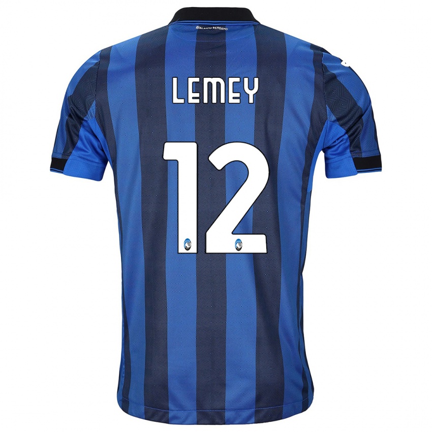 Herren Diede Lemey #12 Schwarz Blau Heimtrikot Trikot 2023/24 T-Shirt