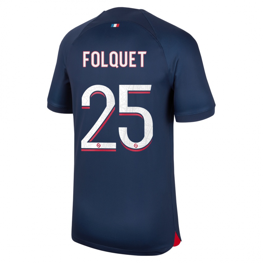 Herren Magnaba Folquet #25 Blau Rot Heimtrikot Trikot 2023/24 T-Shirt
