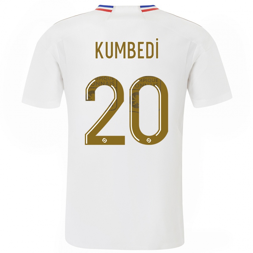 Herren Saël Kumbedi #20 Weiß Heimtrikot Trikot 2023/24 T-Shirt