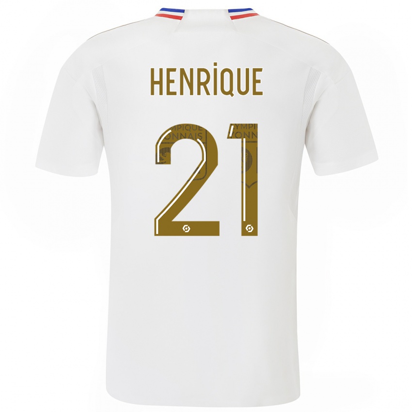 Herren Henrique #21 Weiß Heimtrikot Trikot 2023/24 T-Shirt
