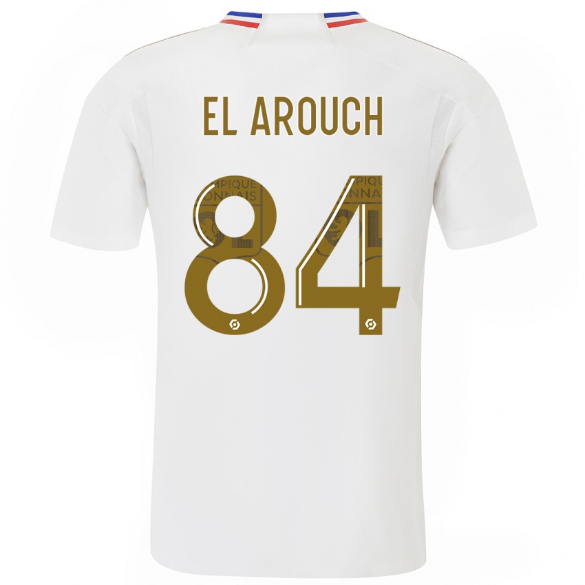 Herren Mohamed El Arouch #84 Weiß Heimtrikot Trikot 2023/24 T-Shirt
