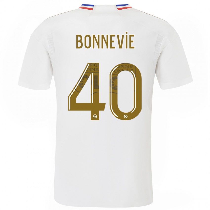 Herren Kayne Bonnevie #40 Weiß Heimtrikot Trikot 2023/24 T-Shirt