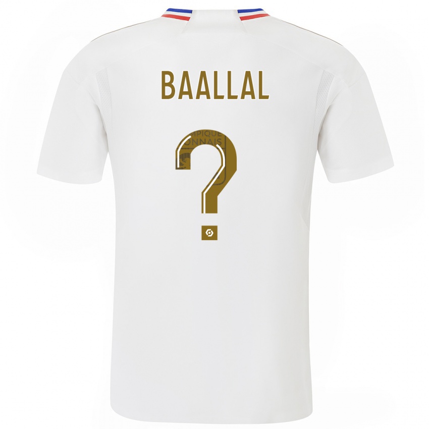 Herren Abdellah Baallal #0 Weiß Heimtrikot Trikot 2023/24 T-Shirt