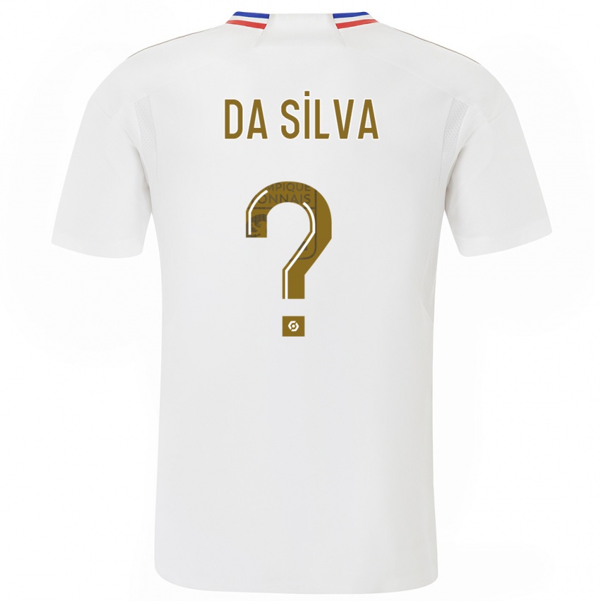 Herren Florent Da Silva #0 Weiß Heimtrikot Trikot 2023/24 T-Shirt