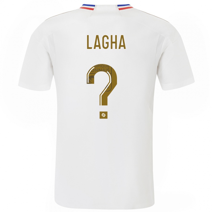 Herren Yanis Lagha #0 Weiß Heimtrikot Trikot 2023/24 T-Shirt