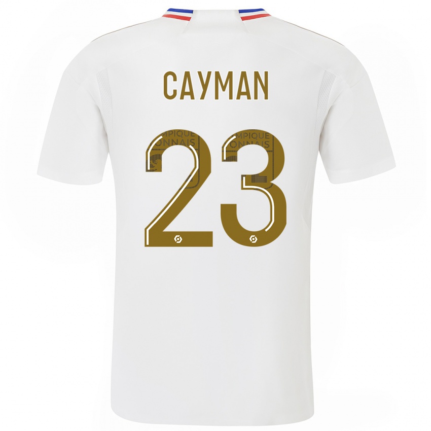 Herren Janice Cayman #23 Weiß Heimtrikot Trikot 2023/24 T-Shirt