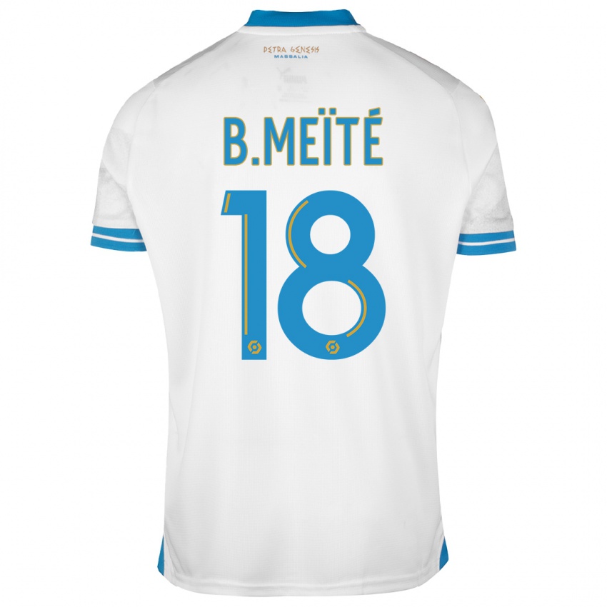 Herren Bamo Meïté #18 Weiß Heimtrikot Trikot 2023/24 T-Shirt