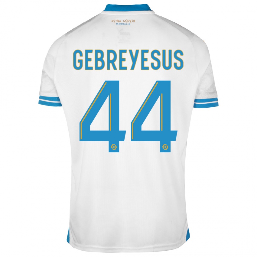 Herren Esey Gebreyesus #44 Weiß Heimtrikot Trikot 2023/24 T-Shirt