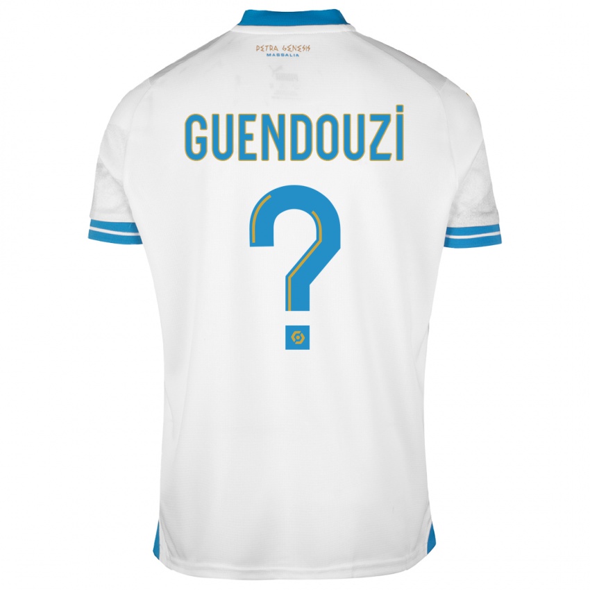 Herren Milan Guendouzi #0 Weiß Heimtrikot Trikot 2023/24 T-Shirt