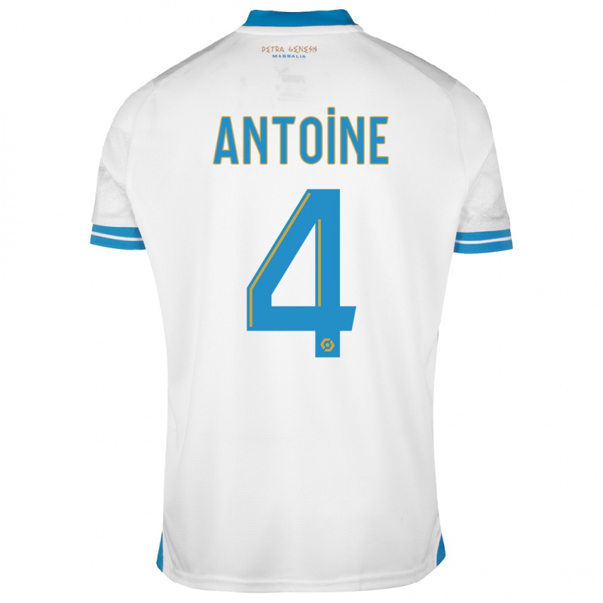 Herren Maud Antoine #4 Weiß Heimtrikot Trikot 2023/24 T-Shirt