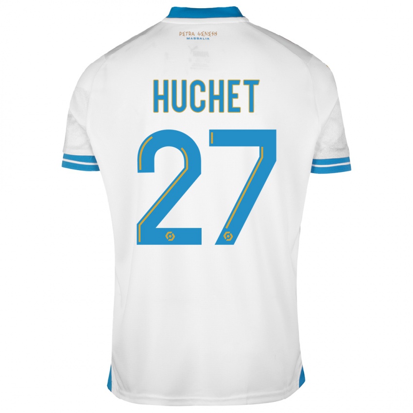 Herren Sarah Huchet #27 Weiß Heimtrikot Trikot 2023/24 T-Shirt