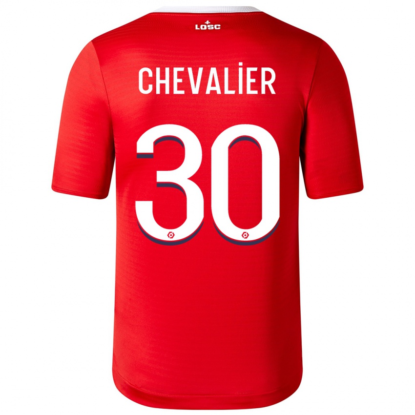 Herren Lucas Chevalier #30 Rot Heimtrikot Trikot 2023/24 T-Shirt