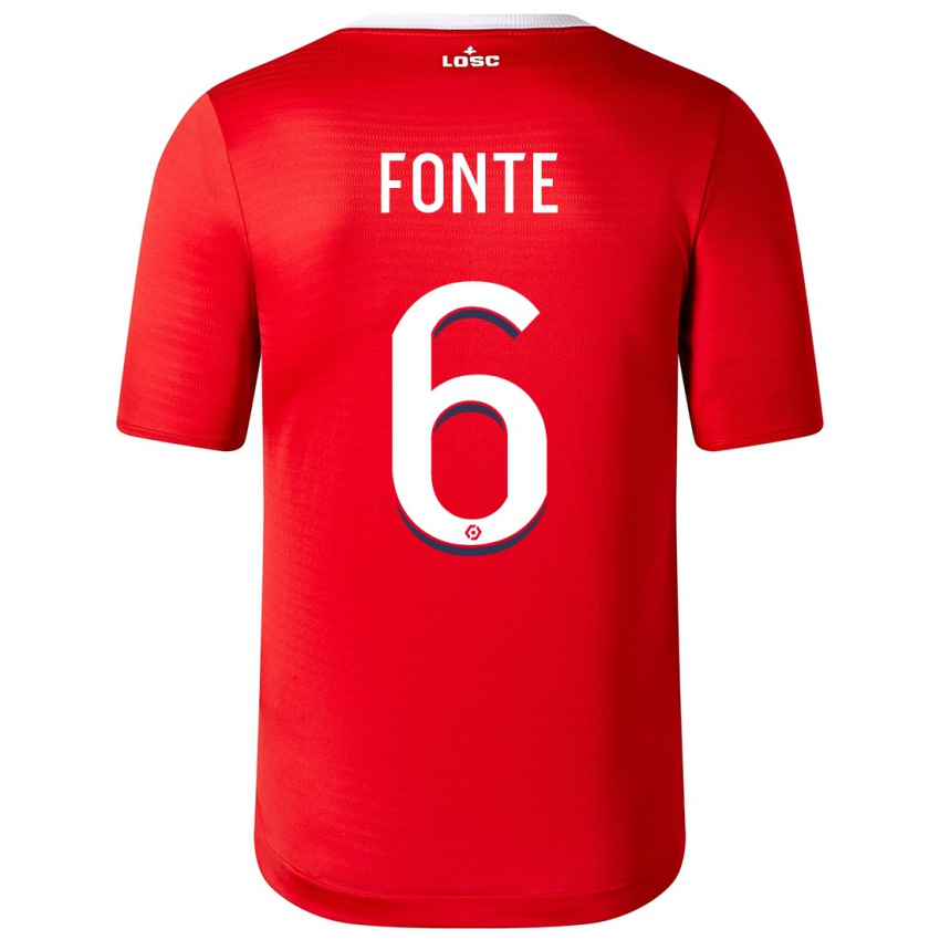 Herren Jose Fonte #6 Rot Heimtrikot Trikot 2023/24 T-Shirt
