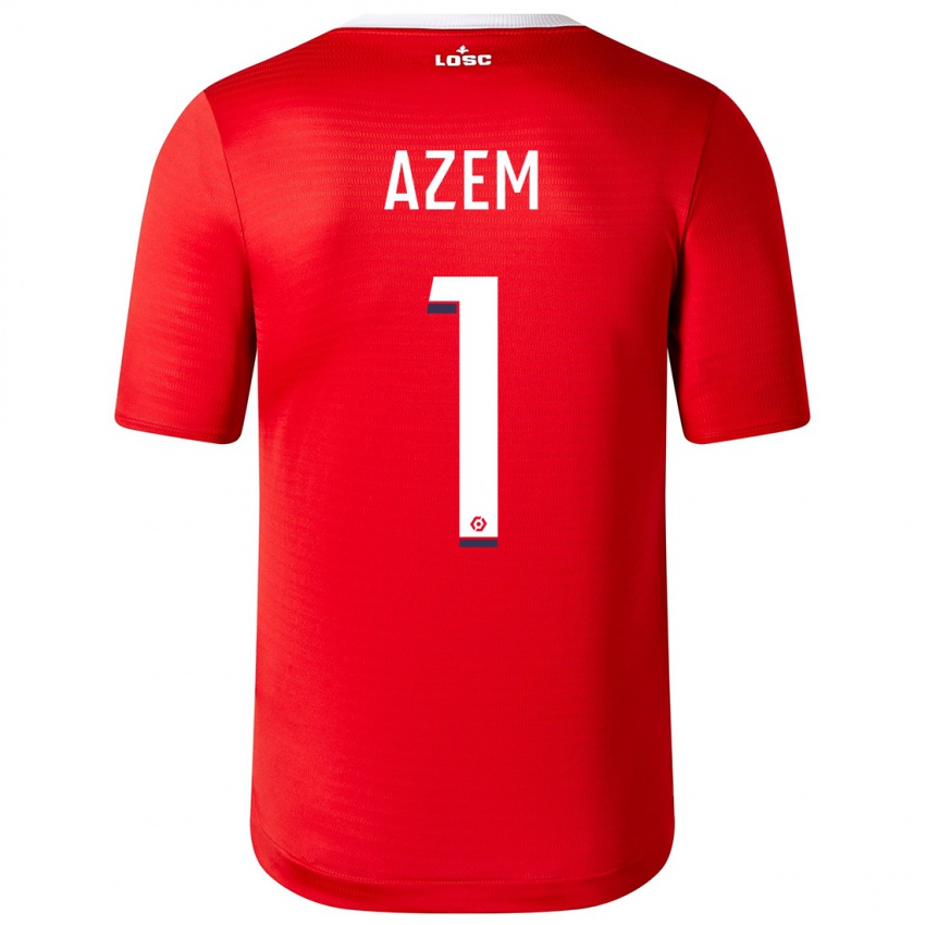 Herren Floriane Azem #1 Rot Heimtrikot Trikot 2023/24 T-Shirt