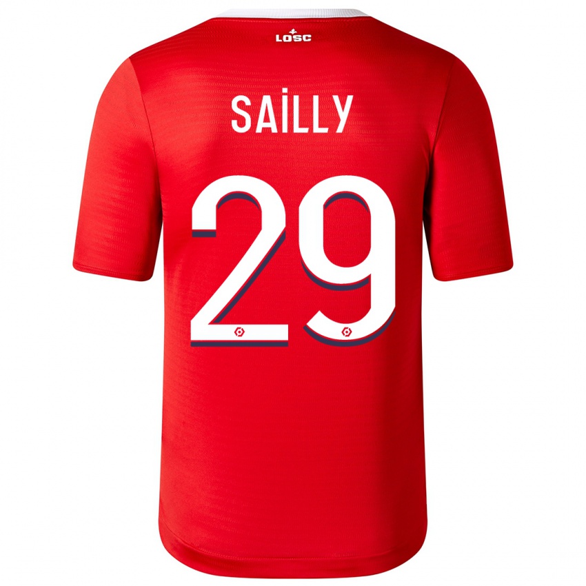 Herren Charlotte Sailly #29 Rot Heimtrikot Trikot 2023/24 T-Shirt