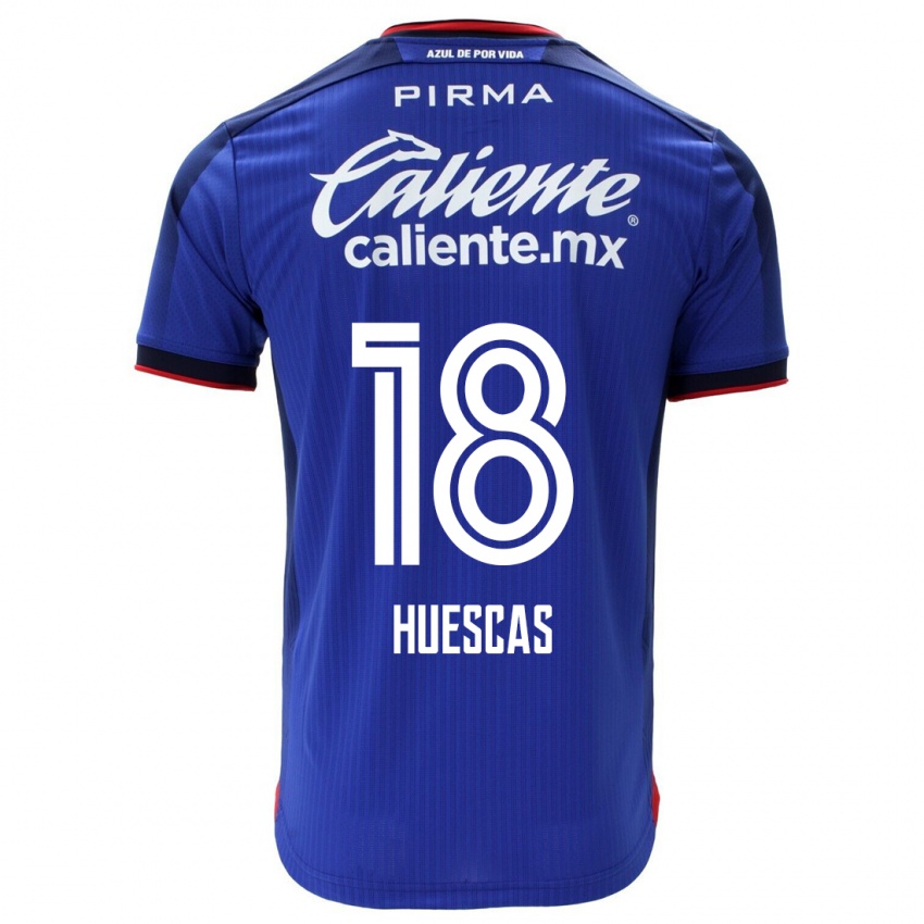 Herren Rodrigo Huescas #18 Blau Heimtrikot Trikot 2023/24 T-Shirt