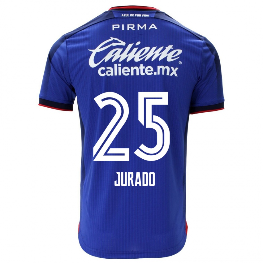 Herren Sebastian Jurado #25 Blau Heimtrikot Trikot 2023/24 T-Shirt