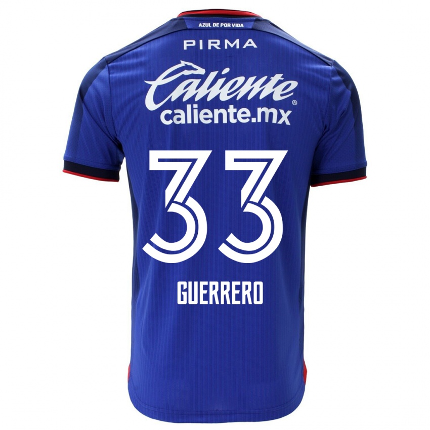 Herren Rafael Guerrero #33 Blau Heimtrikot Trikot 2023/24 T-Shirt