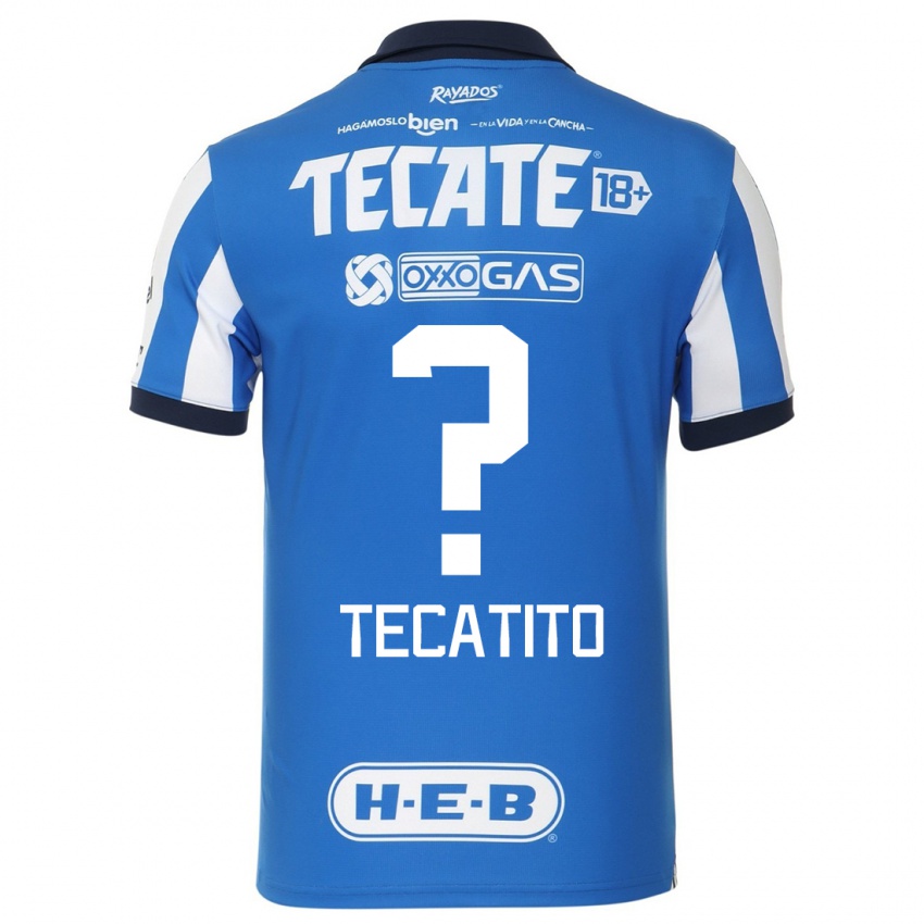 Herren Tecatito #0 Blau Weiss Heimtrikot Trikot 2023/24 T-Shirt