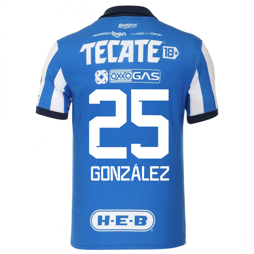 Herren Jonathan González #25 Blau Weiss Heimtrikot Trikot 2023/24 T-Shirt