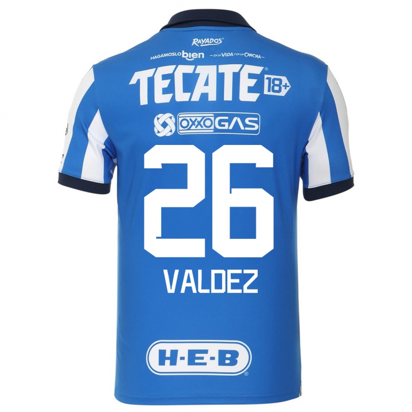 Herren Valeria Valdez #26 Blau Weiss Heimtrikot Trikot 2023/24 T-Shirt