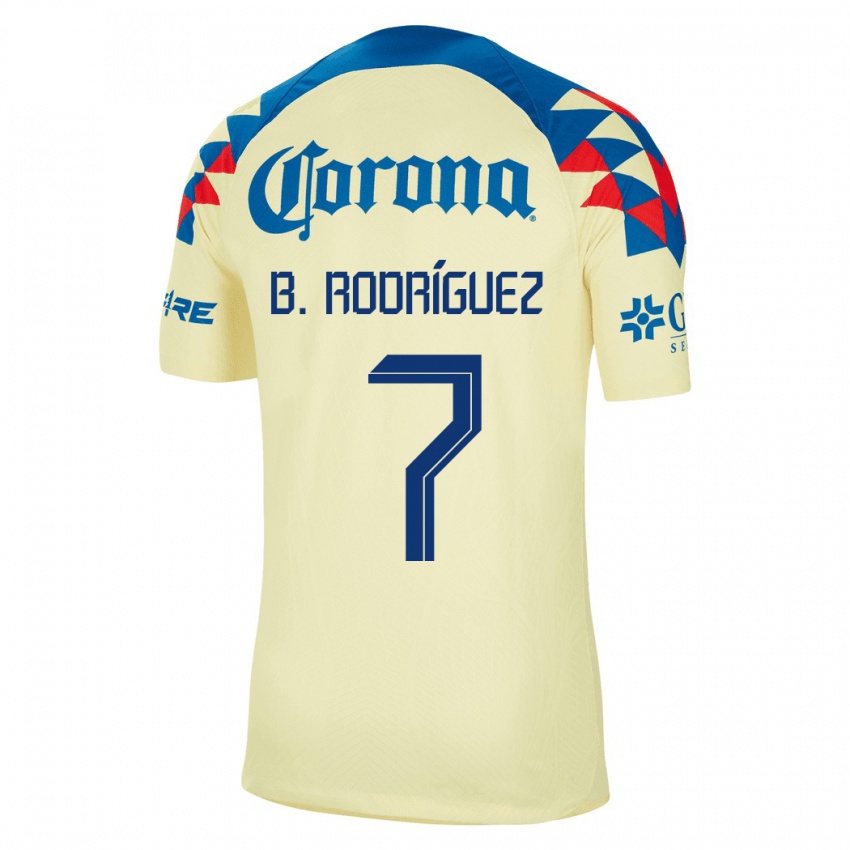 Herren Brian Rodríguez #7 Gelb Heimtrikot Trikot 2023/24 T-Shirt