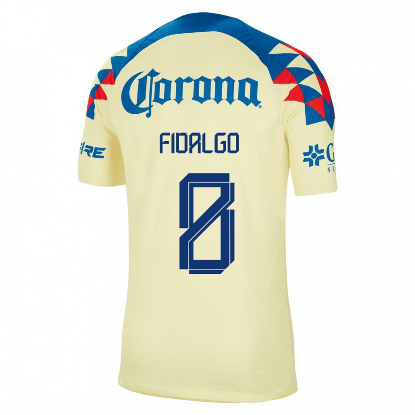 Herren Alvaro Fidalgo #8 Gelb Heimtrikot Trikot 2023/24 T-Shirt