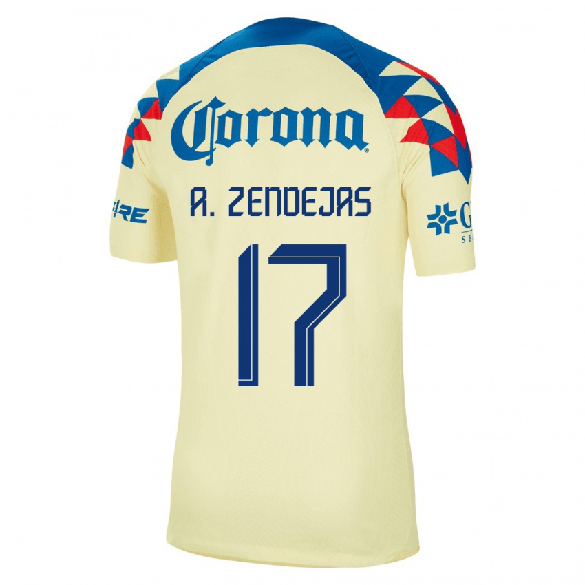 Herren Alejandro Zendejas #17 Gelb Heimtrikot Trikot 2023/24 T-Shirt