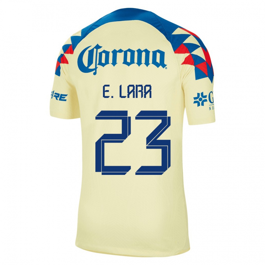 Herren Emilio Lara #23 Gelb Heimtrikot Trikot 2023/24 T-Shirt