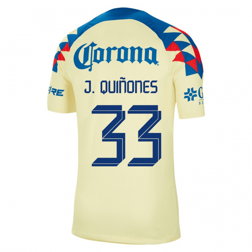 Herren Julián Quiñones #33 Gelb Heimtrikot Trikot 2023/24 T-Shirt