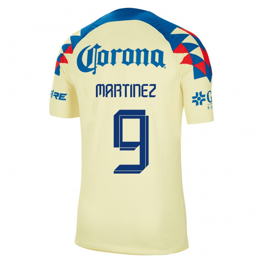 Herren Katty Martinez #9 Gelb Heimtrikot Trikot 2023/24 T-Shirt