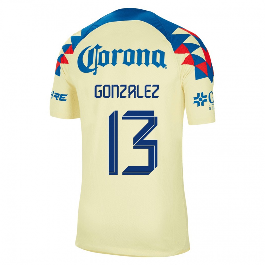 Herren Eva Gonzalez #13 Gelb Heimtrikot Trikot 2023/24 T-Shirt