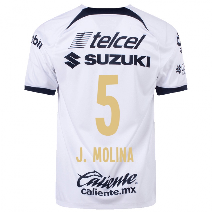 Herren Jesús Molina #5 Weiß Heimtrikot Trikot 2023/24 T-Shirt
