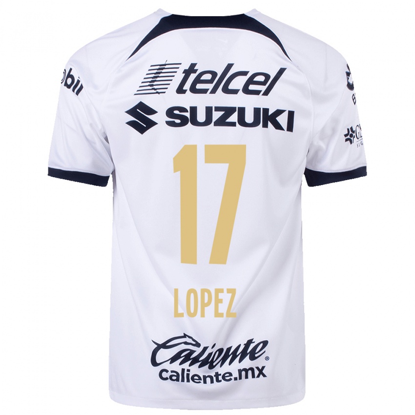 Herren Leonel Lopez #17 Weiß Heimtrikot Trikot 2023/24 T-Shirt