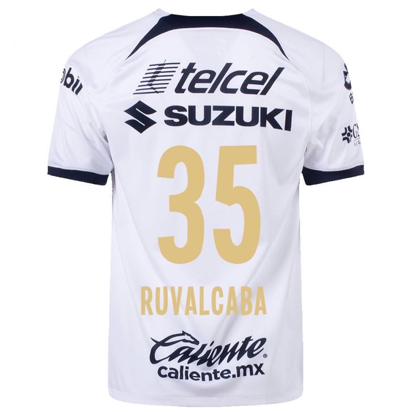 Herren Jorge Ruvalcaba #35 Weiß Heimtrikot Trikot 2023/24 T-Shirt