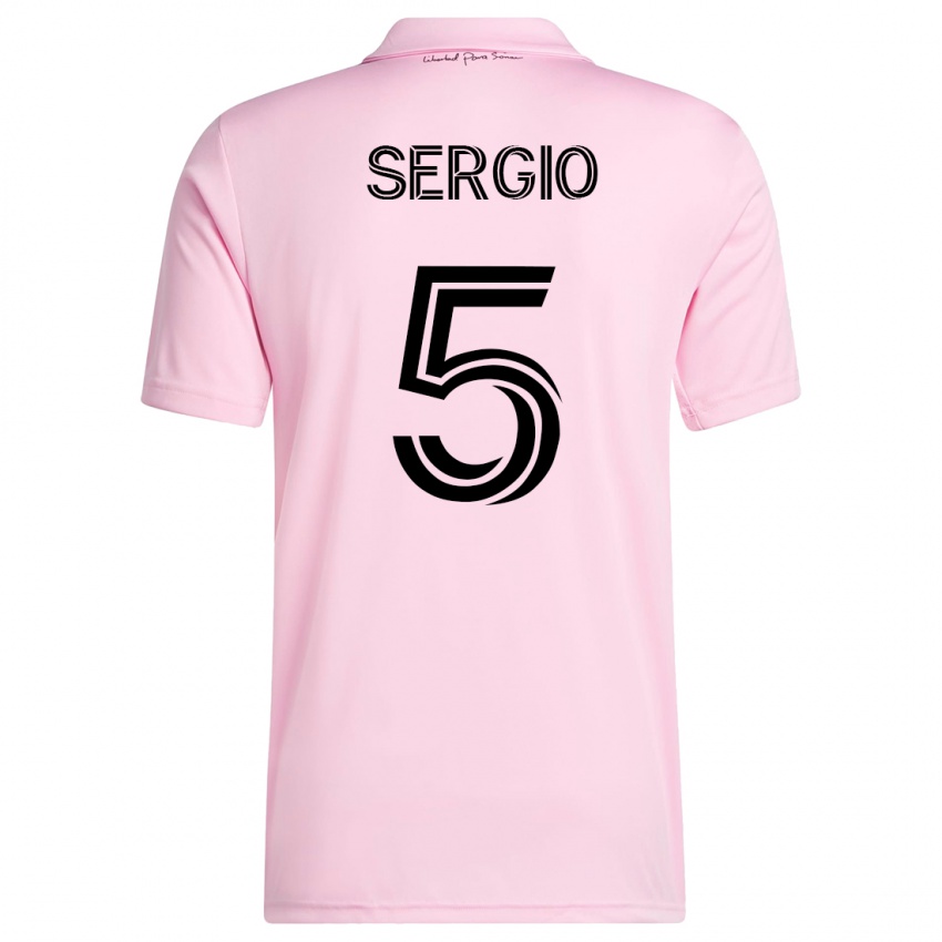 Herren Sergio Busquets #5 Rosa Heimtrikot Trikot 2023/24 T-Shirt
