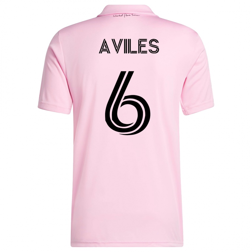Herren Tomás Avilés #6 Rosa Heimtrikot Trikot 2023/24 T-Shirt