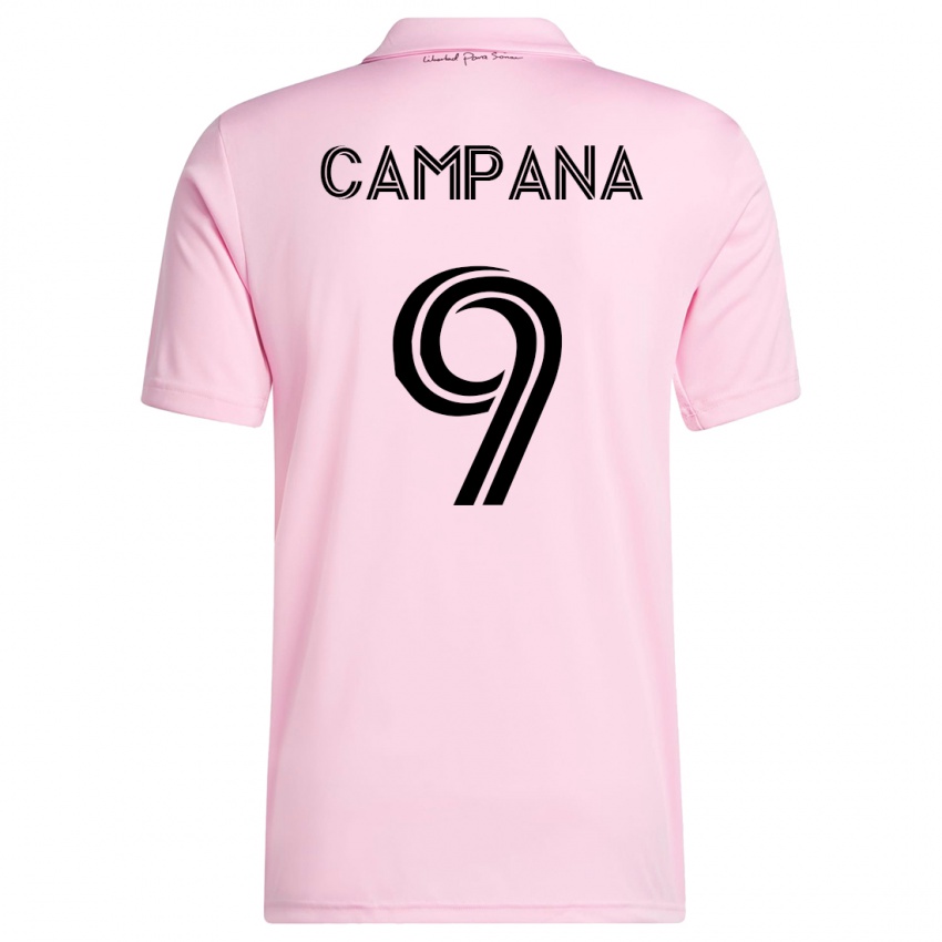 Herren Leonardo Campana #9 Rosa Heimtrikot Trikot 2023/24 T-Shirt
