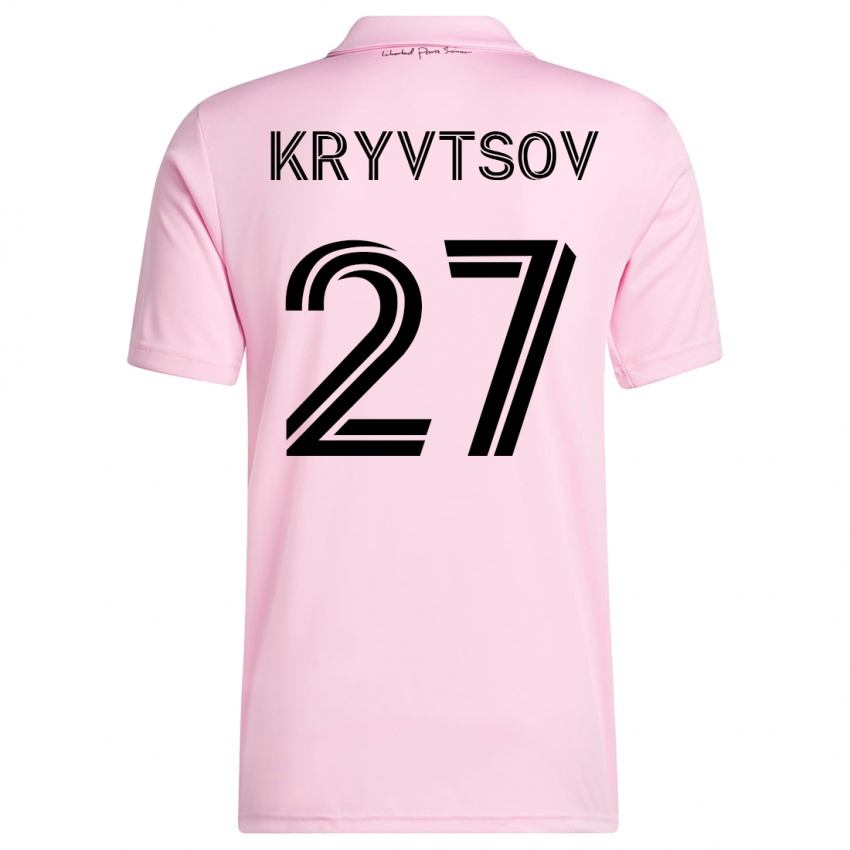 Herren Sergiy Kryvtsov #27 Rosa Heimtrikot Trikot 2023/24 T-Shirt