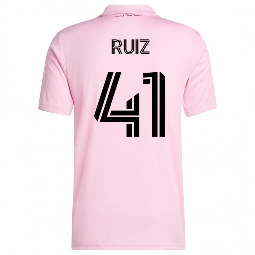 Herren David Ruíz #41 Rosa Heimtrikot Trikot 2023/24 T-Shirt
