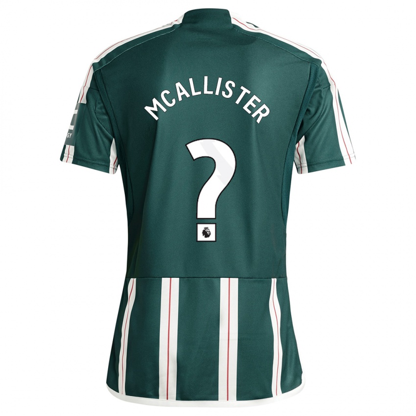 Herren Finley Mcallister #0 Dunkelgrün Auswärtstrikot Trikot 2023/24 T-Shirt