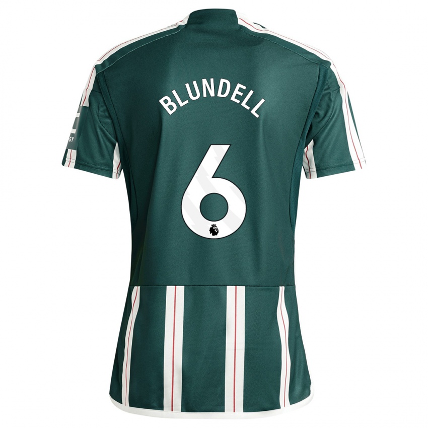 Herren Hannah Blundell #6 Dunkelgrün Auswärtstrikot Trikot 2023/24 T-Shirt