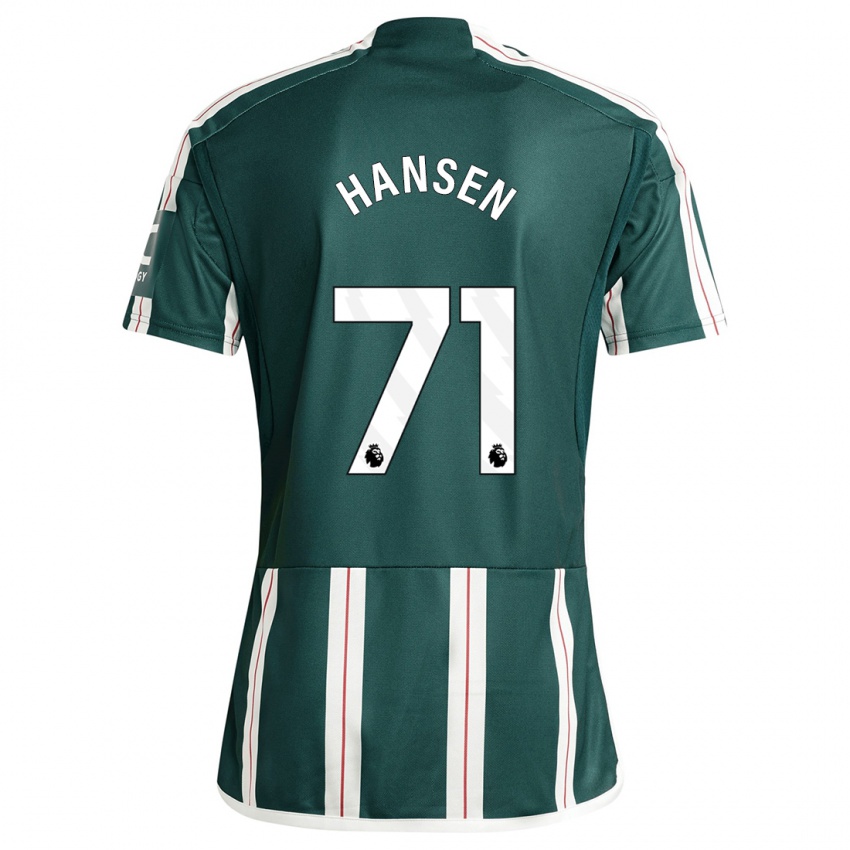 Herren Isak Hansen-Aaroen #71 Dunkelgrün Auswärtstrikot Trikot 2023/24 T-Shirt