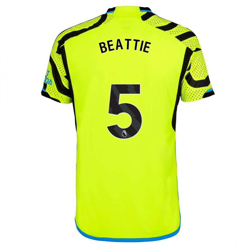 Herren Jen Beattie #5 Gelb Auswärtstrikot Trikot 2023/24 T-Shirt