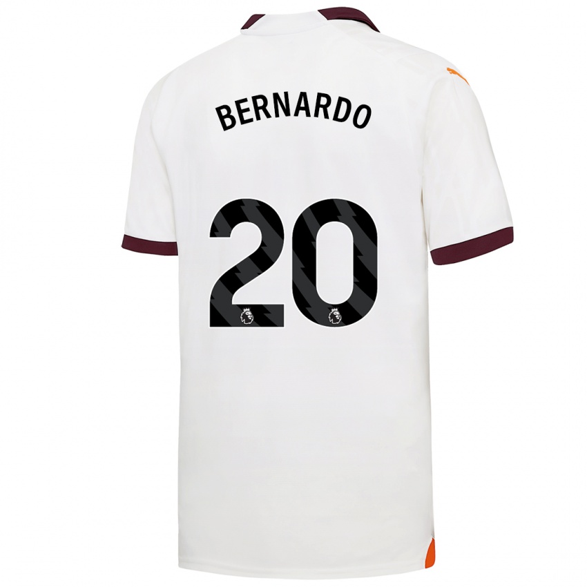 Herren Bernardo Silva #20 Weiß Auswärtstrikot Trikot 2023/24 T-Shirt